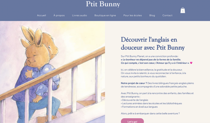 Ptit Bunny: web design e-commerce website