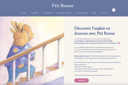 Ptit Bunny: web design e-commerce website