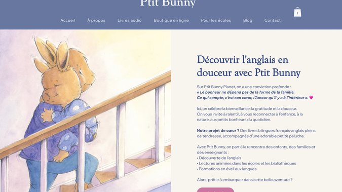 Ptit Bunny: web design e-commerce website