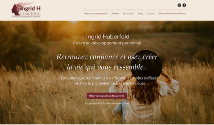 Ingrid Haberfeld: Refonte de site