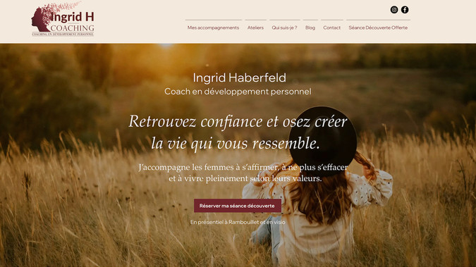 Ingrid Haberfeld: Refonte de site
