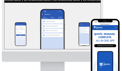 The Painters App: The Painters App is a simple, streamlined job management tool built specifically for painters. Designed for ease of use on the go, the website showcases the app’s key features including quote creation, job tracking, and client communication, while offering a professional, painter-focused aesthetic that matches the industry it serves.