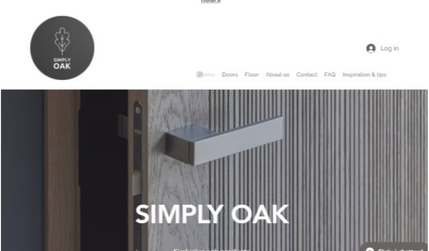 Simply Oak: The Simply Oak site captures rustic luxury with its focus on solid oak doors and flooring—presented through clean Scandinavian design and rich wood textures. The category navigation (Modern, Flemish, Scandi, Classic etc.) is intuitive, allowing the user to explore variants effortlessly. Emphasis on craftsmanship, materials, and bespoke sizing strengthens the brand’s image of quality, sustainability, and timeless design.