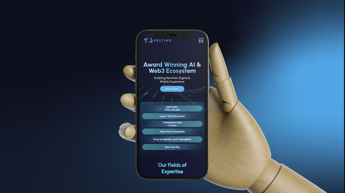 Reltime: Reltime
Website design for a Norwegian fintech company offering blockchain-based payment solutions. I transformed complex technology into a clear, engaging online experience that communicates innovation and trust. The design highlights Reltime’s forward-thinking approach while keeping usability and clarity at the forefront.