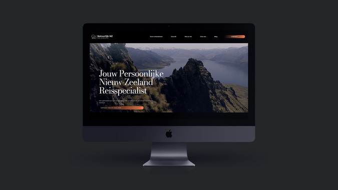 Natuurlijk NZ: Prior basic strategy to align design with the desired target audience. Creating mood boards, and incorporating chosen style direction into the final webdesign. 