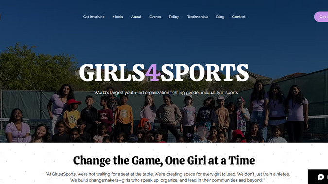 Girls4Sports: Girls4Sports site is about to creating space for every girl to lead. She came to me and SAid my site didn't look professional so i was redesign her site and also done SEO for her site 