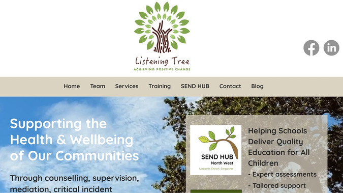 Listening Tree : Site restyle and addition of new service pages