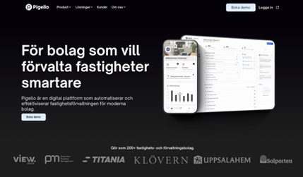 Pigello fastighetssystem: Pigello är en modern och flexibel plattform för fastighetsförvaltning som hjälper företag att automatisera, effektivisera och få full kontroll över hela sin hyresadministration. Vi har även byggt ett skräddarsytt webbprojekt som integrerar Pigellos funktioner i en användarvänlig digital lösning – anpassad för smidig hantering, smarta flöden och skalbar tillväxt.