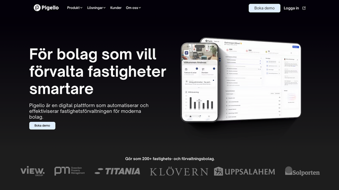 Pigello fastighetssystem: Pigello är en modern och flexibel plattform för fastighetsförvaltning som hjälper företag att automatisera, effektivisera och få full kontroll över hela sin hyresadministration. Vi har även byggt ett skräddarsytt webbprojekt som integrerar Pigellos funktioner i en användarvänlig digital lösning – anpassad för smidig hantering, smarta flöden och skalbar tillväxt.
