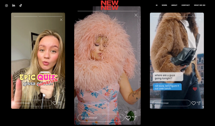 NewNew: New New är en kreativ digital byrå som hjälper företag att växa med modern design, innovativa koncept och strategisk kommunikation. För deras webbprojekt har vi skapat en skräddarsydd plattform som lyfter deras portfolio, förstärker varumärket och gör det enkelt att presentera kundcase på ett inspirerande och konverterande sätt.
