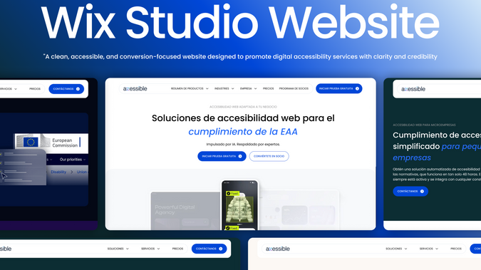 Axessible: We created a clean, accessible, and conversion-focused website for a company specialising in digital accessibility services. The goal was to present their offering with clarity and credibility while ensuring the site itself met the highest accessibility standards.