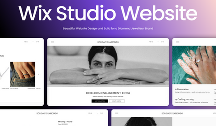 Bohdan: We built a boutique online space for a Diamond Brand from New Zealand

Clean design, elegant typography, and space that lets each diamond shine. Build on Wix Studio for a smooth, luxury browsing experience across all devices.

A website that feels less like a store and more like stepping into a private showroom.