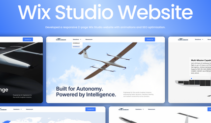 Kraus Hamdani: Developed a 2-page Wix Studio website for a global tech brand, featuring fluid animations, responsive design, and optimised on-page SEO.