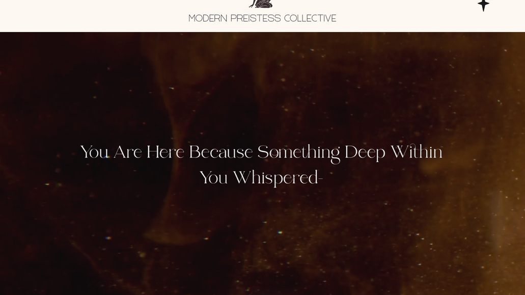 Modern Priestess Collective: I designed and built the Modern Priestess Collective website as a fully immersive digital experience that reflects the brand’s soul. The site was crafted to feel like a sacred space: warm, mystical, and inviting, while remaining intuitive and easy to navigate.

My work included:

Strategic Site Architecture: Creating a clear, flowing navigation that guides visitors through offerings such as astrology readings, Reiki, courses, circles, and the signature Moon Medicine subscription.

Custom Interactive Features: Developing the Venus Portal, an interactive tool where visitors can enter their birth information to discover their Venus sign, immediately engaging them with personalized insight and encouraging deeper exploration.

Visual Brand Translation: Bringing the brand’s golden, sacred aesthetic to life with warm tones, textured backgrounds, moon and flame symbolism, and aura-like overlays to evoke reverence and devotion.

User-Centered Design: Ensuring the site invites visitors inward, making them feel seen, held, and curious, while leading them toward booking sessions, joining community offerings, or engaging with devotional writings.

Seamless Integrations: Embedding booking flows, email opt-ins, and blog content (Substack) to unify all touchpoints under a cohesive brand presence.

The result is a website that embodies intimacy, mysticism, and empowerment, aligning deeply with the ethos of The Modern Priestess Collective: devotion as a way of life, remembrance, embodied wisdom, and feminine sovereignty.