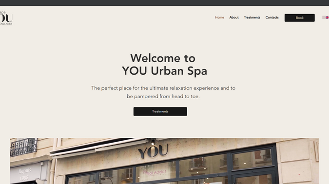 YOU Urban Spa: Website design, content editing, multilingual website, SEO