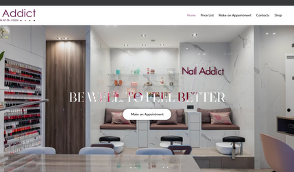 Nail Addict Neuilly: Website migration, multilingual website, online booking