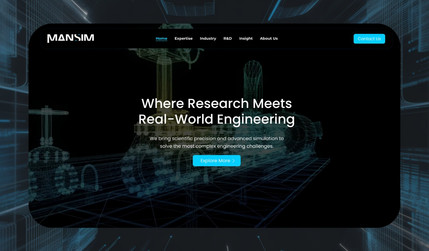 Mansim, University Of Manchester : Website & Branding by Max, MX Web Design