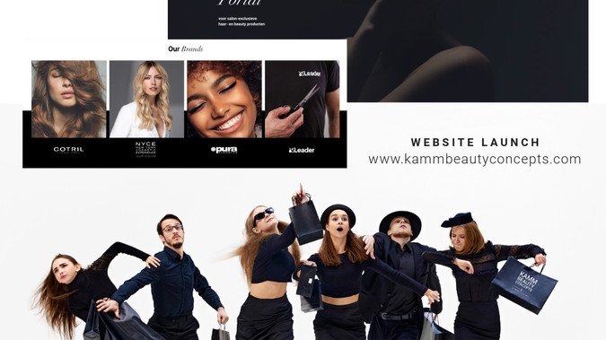 Kamm Beauty Concepts: Wholese webstore behind a wall (only for salons)