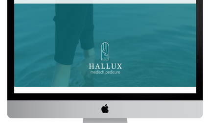 Hallux medisch pedicure: Logo design, branding and basic website for a pedicure with advanced SEO