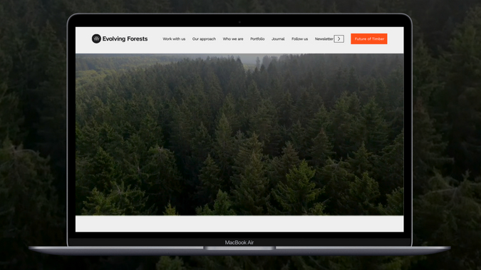 Evolving Forests: Southstik Studio were drafted in by Evolving Forests to assist in a site migration from Wordpress to Wix Studio. This involved a complete like-for-like rebuild of their entire site adding new scroll functionality and responsiveness across all devices and viewports.  