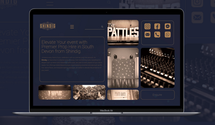 Shindig South West: Bespoke web design for a events prop hire company based in South Devon, England. Two way colour theme. 

We used a grid based approach to create the site navigation for this website taking inspiration from the appearance of an iPhone app layout. We wanted the user to instantly feel at home when they landed on the site. 

Each of the project pages uses bold design techniques to keep the users attention when exploring the site and services available. 

Fully optimised to look slick and  professional on all devices. 
