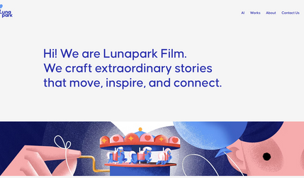 Lunapark Film: Lunapark Film için markanın sinematik vizyonunu yansıtan, modern ve kullanıcı odaklı bir web sitesi tasarladık.
Tasarım sürecinde, yapım şirketinin yaratıcı ruhunu dijital ortama taşımayı ve projelerini güçlü bir görsel dille sergilemeyi hedefledik.
Sonuçta sade, akıcı ve hikaye anlatımını merkezine alan bir dijital deneyim ortaya çıktı.