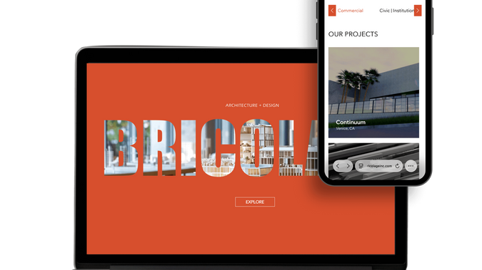 Bricolage, Inc: Web Design for Interior Design + Architecture company in Santa Monica, California 