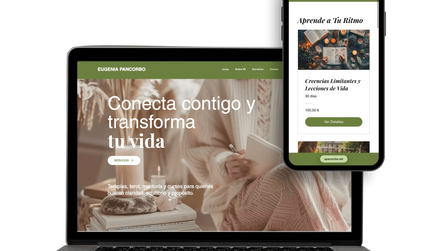 Eugenia Pancorbo: Web Design and Development for a therapist in Spain.