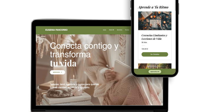 Eugenia Pancorbo: Web Design and Development for a therapist in Spain.