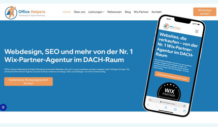 Office Helpers Webdesign, SEO und LLM: Konzept, Design, SEO, LLM, Apps von Wix. Made with Wix Studio
