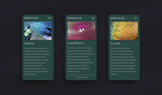 Finca Nogales: Sitio web corporativo para finca de café especial | Colombia