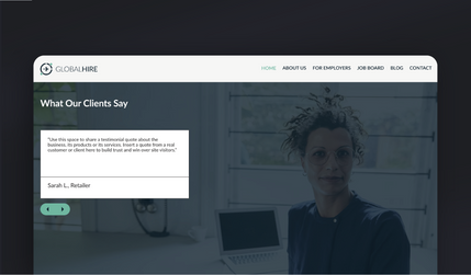 Global Hire: Sitio web corporativo para firma de selección de talento | México