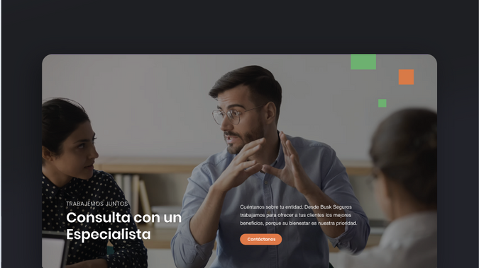 Buskseguros: Sitio web corporativo para agencia de seguros | Colombia