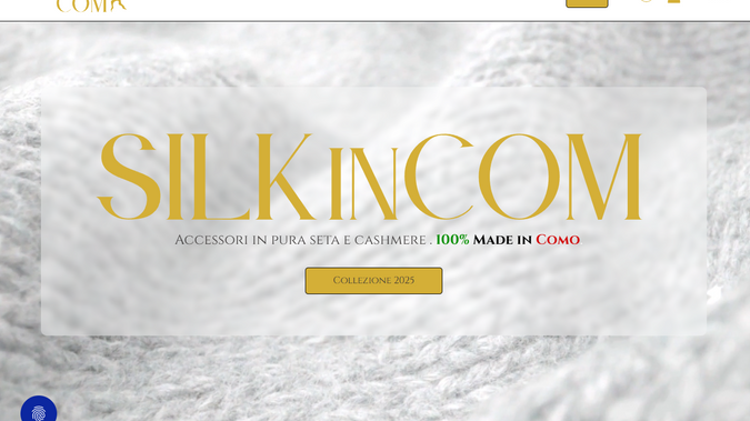 Silk in Com: We handled the entire digital project for SILKinCOM, a Como-based brand specializing in silk and cashmere accessories.
From the logo concept to the Wix Studio website design, including product photography and brand identity development, every detail was crafted to reflect the elegance and quality of Made in Italy.
A project where aesthetic meets strategy, enhancing the brand’s modern craftsmanship and timeless appeal.