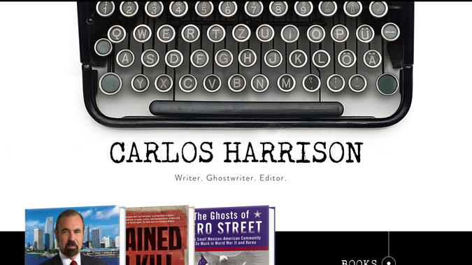 Carlos Harrison: A sleek, editorial website built for Pulitzer Prize winning author, journalist, and actor Carlos Harrison. Designed to showcase the depth of his career, this site brings together his books, articles, acting work, and publications in one modern, immersive platform. Every element on the site was custom designed, from the magazine mockups and device layouts to the graphics and structure that give the content visual rhythm. The result is a site that feels professional, cinematic, and intelligent, reflecting Carlos’s voice and career. Built for clarity and impact, it highlights his storytelling across every medium and positions his personal brand with confidence and sophistication.