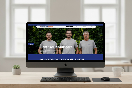 Elektro Schmidt: Moderne Elektriker benötigen eine moderne Website! Et voila - wir präsentieren mit Stolz die Website der Schmidt GmbH Elektroinstallation aus Fellbach! 