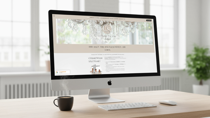 Cosmeticum Stuttgart: Wir begleiten das Cosmeticum Stuttgart seit Beginn der SEO-Maßnahmen und haben die Online-Sichtbarkeit und Reichweite deutlich gesteigert.
Durch gezielte Keyword-Optimierung, On-Page- und Off-Page-Maßnahmen konnten wir relevante Suchanfragen erhöhen, mehr potenzielle Kunden auf die Website bringen und die Buchungen der Behandlungen nachhaltig steigern.

Unser Ansatz kombiniert datenbasierte Strategien mit kreativer Content-Optimierung, um langfristige Ergebnisse und messbaren Erfolg zu sichern.