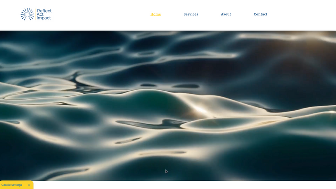 Reflect Act Impact: Website redesign with improved SEO settings and mobile optimization.