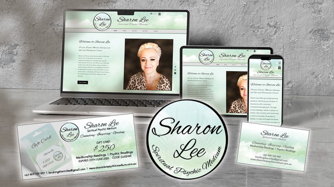Sharon Lee Spiritual Medium: Sharon Lee Psych Medium — Branding & Website Design

For Sharon Lee Psych Medium, I created a fully cohesive brand and digital presence that reflects her intuitive, healing and spiritually grounded practice. The branding began with a custom logo design, crafted to capture her unique blend of psychic mediumship and therapeutic guidance. This visual identity was then extended across gift vouchers, business cards, and her full suite of marketing materials, ensuring a seamless and consistent brand experience.

I designed and developed her website, bringing together clarity, warmth, and a sense of spiritual calm. The site showcases her full range of offerings, including services, courses, gift cards, and more. Each page was thoughtfully structured and visually aligned with her brand, creating an experience that feels welcoming, professional, and deeply connected to who Sharon is and the work she does.

This project delivered a unified, modern, and meaningful brand system — one that supports her presence, enhances client trust, and beautifully reflects her mission.