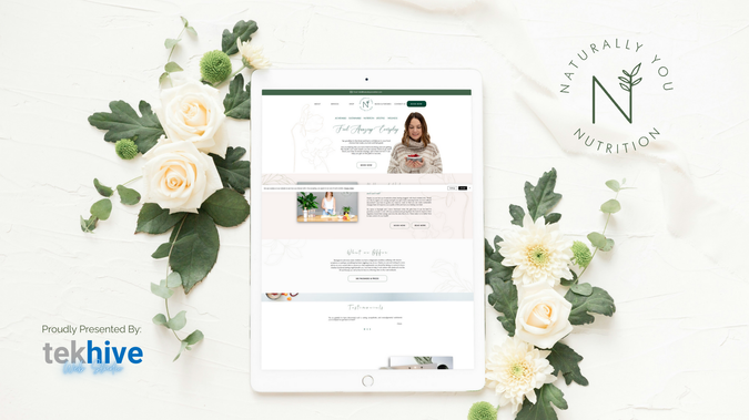 Naturally You Nutrition: TekHive partnered with Naturally You Nutrition, a health and wellness practice led by a dedicated nutritionist guiding clients toward sustainable lifestyle changes. In this web design and web development project, we created a fresh, responsive website featuring clear sections for one-on-one consultations, functional testing, corporate outreach, events, an online shop, blogs and features, and scheduling, including a free strategy call option. The design emphasizes a welcoming, supportive tone—encouraging visitors to feel empowered, confident, and informed about their wellness journey. With intuitive navigation, client testimonials, clear service packages, and a strong call to action for booking, the site provides a functional yet empathetic digital experience. Proudly created by TekHive, this project showcases how thoughtful design and seamless development can bring a wellness brand’s voice and mission vividly to life online.