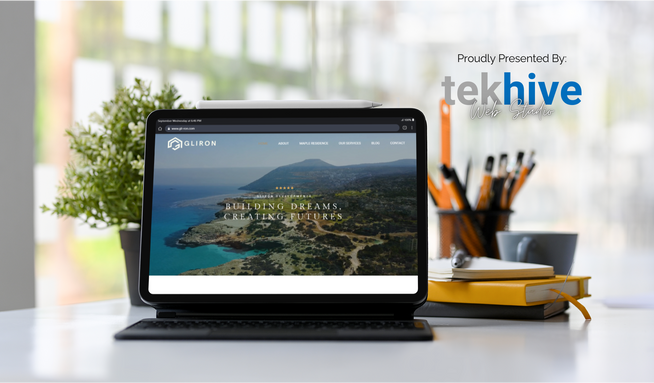 GLIRON Development: TekHive partnered with GLIRON Developments, a premier Cyprus-based real estate developer focused on innovative, sustainable urban living, to deliver a full web design and web development project. We created a modern, responsive website that highlights their premium property offerings such as Maple Residences—studio, one-bedroom (Class A, B, Superior), and spacious urban apartments—while emphasizing exclusive amenities like verandas, rooftop gardens, parking, photovoltaic panels, and storage rooms 
GLIRON DEVELOPMENTS
. The site also showcases GLIRON’s vision of blending high-quality craftsmanship with sustainable development to build communities that align with modern urban lifestyles 
GLIRON DEVELOPMENTS
. With intuitive navigation, well-structured project details, and polished presentation, the website effectively communicates both lifestyle promise and investment potential. Proudly built by TekHive, this project demonstrates how strategic design and development can bring a developer’s mission and offerings to life through an engaging, professional digital experience.