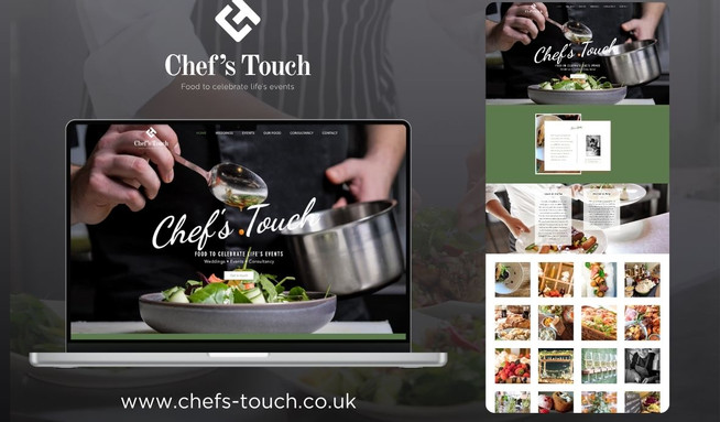 Chefs Touch: A refined website designed for Chef’s Touch, a bespoke catering and consultancy service specialising in weddings and private events. The site highlights their exceptional food presentation with a strong focus on visuals, using rich imagery and a clean layout to showcase their menus and event expertise. Built for effortless navigation, it combines elegance with practical functionality, making it simple for clients to explore services, view galleries, and make enquiries with ease.
