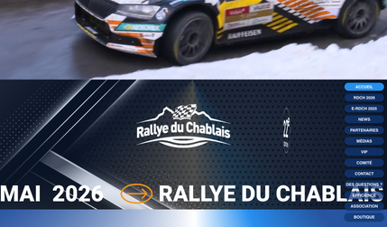 RALLYE DU CHABLAIS: Réalisation du nouveau site pour le Rallye du Chablais