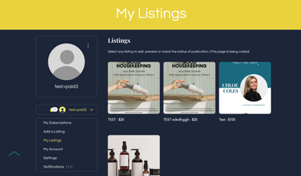 Everything Branding: Custom API for syncing between 2 Wix sites (class and studio), custom client self-management product listing auto-limited based on paid plans, custom notifications for Admin to communicate with Clients, auto un-publishing when listings are edited and need Admin approval for publishing.