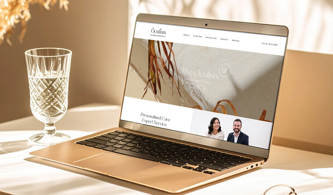 The Oculists: Developing new brand package and logo design. Redesigning website. SEO optimisation.