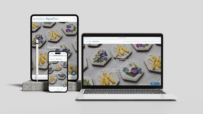 Bluebell Biscuiterie: Luxury Biscuit Company.  This site uses CMS to manage the multiple galleries.