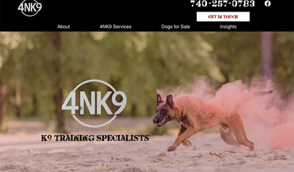 4NK9, Inc.: K9 Training Specialists 

4NK9 is built on Marine Corps combat discipline and real-world experience, we provide explosives, narcotics, firearms detection, patrol, and personal protection dogs—fully trained, mission-ready, and reliable in any environment.


​