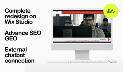 Loginter: Full site redesign in Wix Studio. Chat bot code, SEO & GEO.