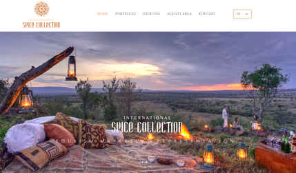 Reiseagentur - International Spice Collection - www.spice-collection.de: Redesign der Webseite  für die Reiseagentur aus München. 
Relaunch der Webseite für Tourismus und Marketing. Die Reiseagentur vermittelt zwischen Reisebüros und Reiseunterkünften.  
LEISTUNGEN: Erstellung der Website, Design der Website, responsive Webdesign, Bildauswahl, Bildbearbeitung, SEO-Optimierungen, Beratung;