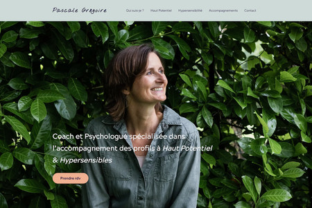 Pascale Grégoire: Identité visuelle + design du site